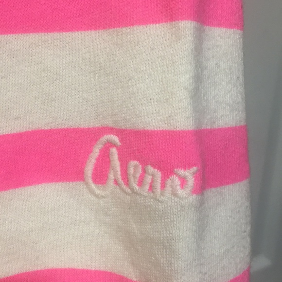 Aeropostale pink and white striped sweatshirt - Picture 3 of 5